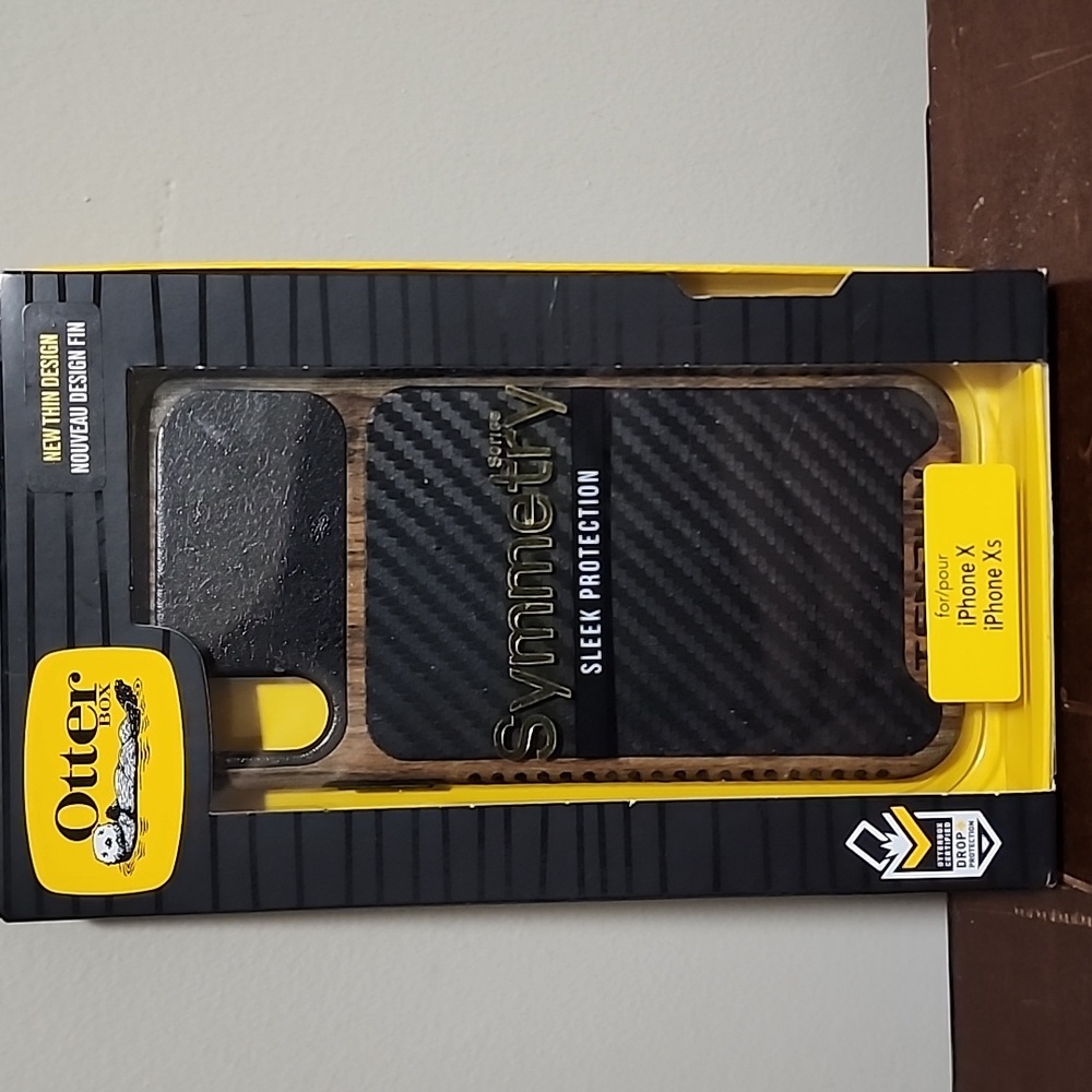 OtterBox Symmetry Series Black Brown Case for iPhone X/Xs